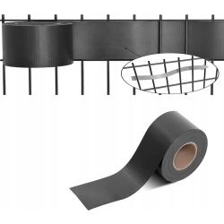 TAŚMA OGRODZENIOWA ANTRACYT 475cm x 35m BASIC LINE OGRODZENIE PANELOWE UV