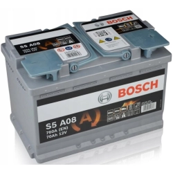 AKUMULATOR BOSCH S5 AGM 70AH 760A S5A08 START STOP