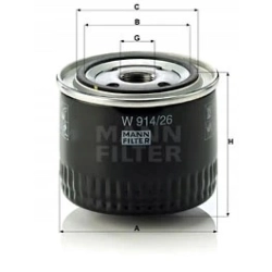 FILTR OLEJU MANN FILTER W 914/26
