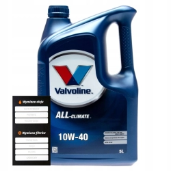 VALVOLINE ALL CLIMATE 10W40 ACEA A3/B4 5L