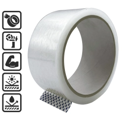 TAŚMA PAKOWA KLEJĄCA BEZBARWNA 48/50Y MOCNA 1 SZT