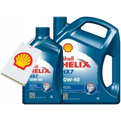 SHELL HELIX HX7 DIESEL 10W40 10W-40 5L (4L + 1L)