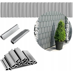 KLIPSY DO TAŚMY OGRODZENIOWEJ THEFENCE 4,75CM SZARE 20 SZT.