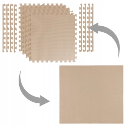 OCHRONNA MATA PODŁOGA GUMOWA PUZZLE NA SIŁOWNIĘ POD SPRZĘT 4 SZT 60x60