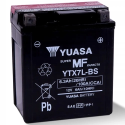 AKUMULATOR MOTOCYKLOWY YUASA YTX7L-BS 12V 63AH 100A ORYGINAŁ