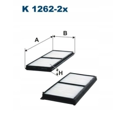 FILTR KABINOWY FILTRON K 1262-2X