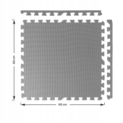 OCHRONNA MATA PODŁOGA GUMOWA PUZZLE NA SIŁOWNIĘ POD SPRZĘT 4 SZT 60x60