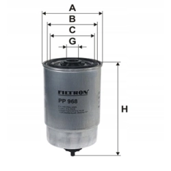 FILTR PALIWA FILTRON PP968 FIAT CITROEN PP 968