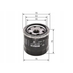BOSCH FILTR OLEJU F 026 407 124 HYUNDAI KIA FORD F026407124