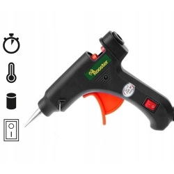 PISTOLET DO KLEJU NA GORĄCO 25W (METALOWA DYSZA) +10 WKŁADÓW KLEJU 7x150mm