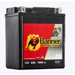AKUMULATOR MOTOCYKLOWY 506 14 BANNER BIKE BULL AGM 12V 6AH 85A YTX7LBS