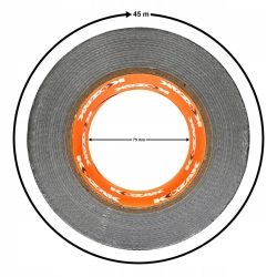 TAŚMA NAPRAWCZA KOZAK SREBRNA ZBROJONA DUCT TAPE B.MOCNY KLEJ 48x50Y