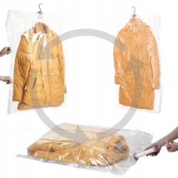 WORKI PRÓŻNIOWE WISZĄCE Z WIESZAKIEM KOZAK 70x105 CM NA PŁASZCZE KURTKI