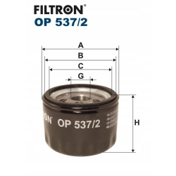 FILTR FILTRON OP537/2 ALFA ROMEO FIAT OP 537/2