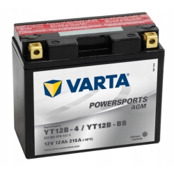 AKUMULATOR MOTOCYKLOWY VARTA T12B-BS YT12B-BS 12V 10AH 160A