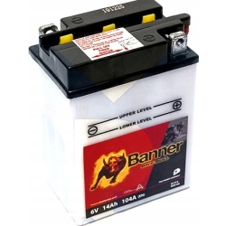 AKUMULATOR MOTOCYKLOWY 013 14 BANNER BULL BIKE 6V 14Ah