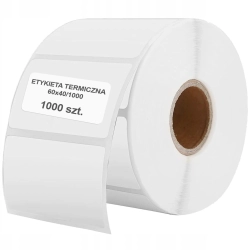 ETYKIETY TERMICZNE PREMIUM BIAŁE 60x40MM 300 SZTUK