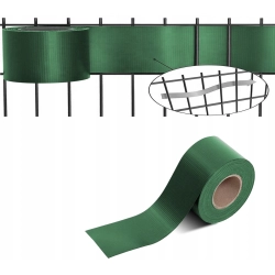 TAŚMA OGRODZENIOWA BASIC LINE 19cm x 35m ZIELONA NA OGRODZENIE PANELOWE UV