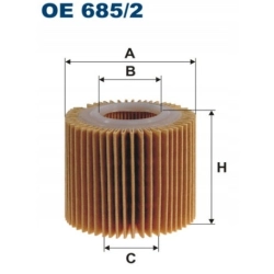 FILTR OLEJU FILTRON OE685/2 LEXUS TOYOTA OE 685/2