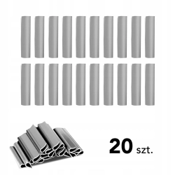 KLIPSY DO TAŚMY OGRODZENIOWEJ THEFENCE 4,75CM SZARE 20 SZT.