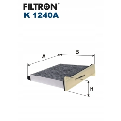 FILTR KABINOWY FILTRON K 1240A