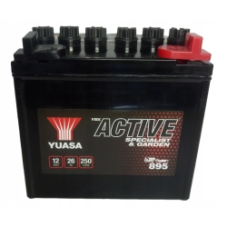 AKUMULATOR YUASA GARDEN 895 26AH 250A P+ KOSIARKA