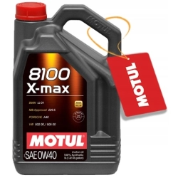 MOTUL 8100 X-MAX 0W40 5L + GRATIS