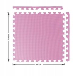 OCHRONNA MATA PODŁOGA GUMOWA PUZZLE NA SIŁOWNIĘ POD SPRZĘT 4 SZT 60x60