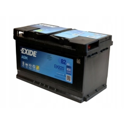 AKUMULATOR EXIDE START-STOP AGM 82AH 800A EK800 NEW MODEL ASSISTANCE EK820