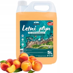 LETNI PŁYN DO SPRYSKIWACZY HYDROFOBOWY 10L USUWA OWADY ZAPACH BRZOSKWINIA