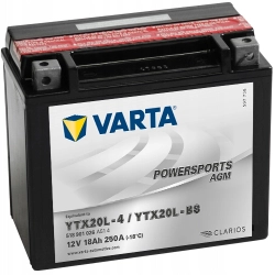 AKUMULATOR VARTA YTX20L-BS 12V 18AH 12V 250A AGM