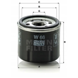 FILTR OLEJU MANN-FILTER W 66