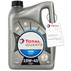 TOTAL QUARTZ 7000 ENERGY 10W40 4L ACEA 2007 A3/B4