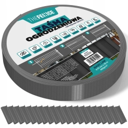 TAŚMA OGRODZENIOWA SZARA 475cm x 35m BASIC LINE OGRODZENIE PANELOWE + UV