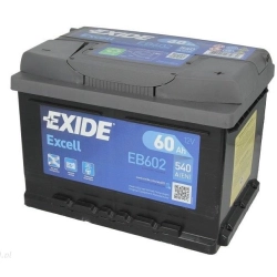 EXIDE EXCELL 60AH 540A EB602