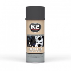 K2 GUMA W SPRAYU COLOR FLEX CZARNY MAT 400ML