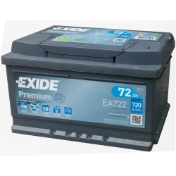EXIDE PREMIUM 72AH 720A EA722