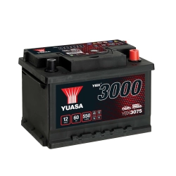 AKUMULATOR YUASA 60Ah 550A P+ YBX3075