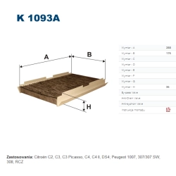 FILTR KABINOWY FILTRON K 1093A