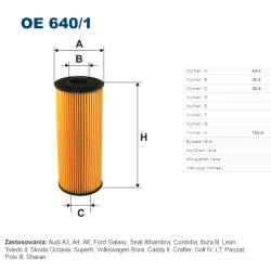 FILTR OLEJU FILTRON OE 640/1