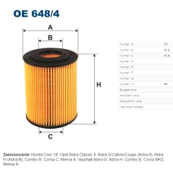 FILTR OLEJU FILTRON OE 648/4