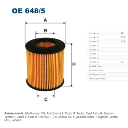 FILTR OLEJU FILTRON OE 648/5