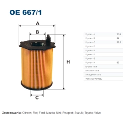 FILTR OLEJU FILTRON OE 667/1