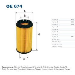 FILTR OLEJU FILTRON OE 674