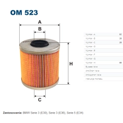 FILTR OLEJU FILTRON OM 523