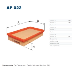 FILTR POWIETRZA FILTRON AP 022