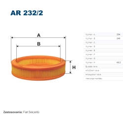 FILTR POWIETRZA FILTRON AR 232/2