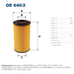 FILTR OLEJU FILTRON OE 640/2
