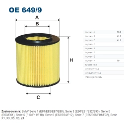 FILTR OLEJU FILTRON OE 649/9