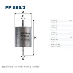 FILTR PALIWA FILTRON PP 865/3